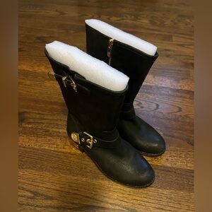 Vince Camuto mid calf leather boots Sz 7 Worn one time